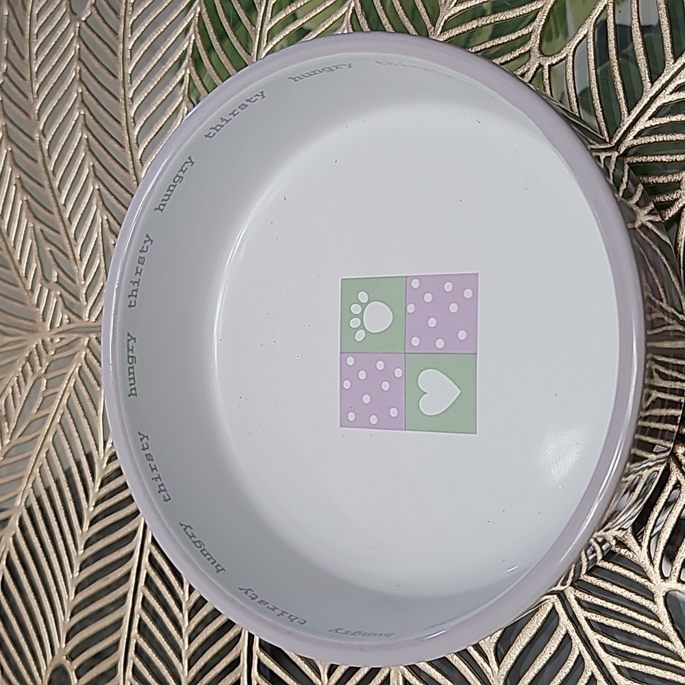 Dog Cat Ceramic Pet Food Water Bowl